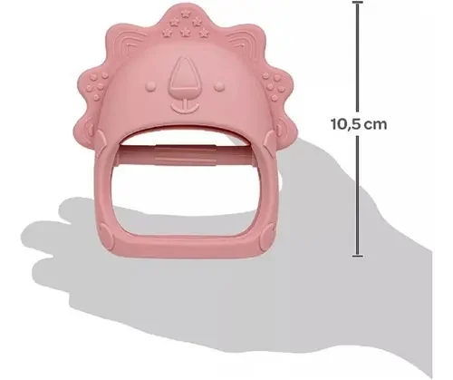 Brinquedo Mordedor E Massageador Mãozinha Para Bebê Rosa Buba - imagem 3