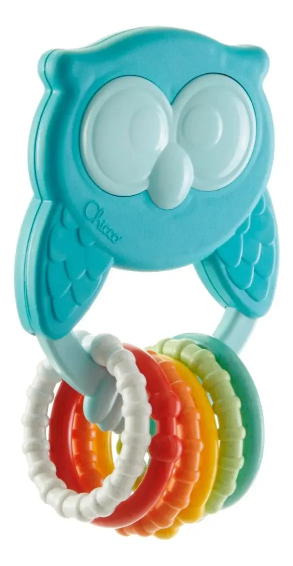 Chocalho Mordedor De Corujinha Roca Mocho Eco+ Chicco - imagem 3