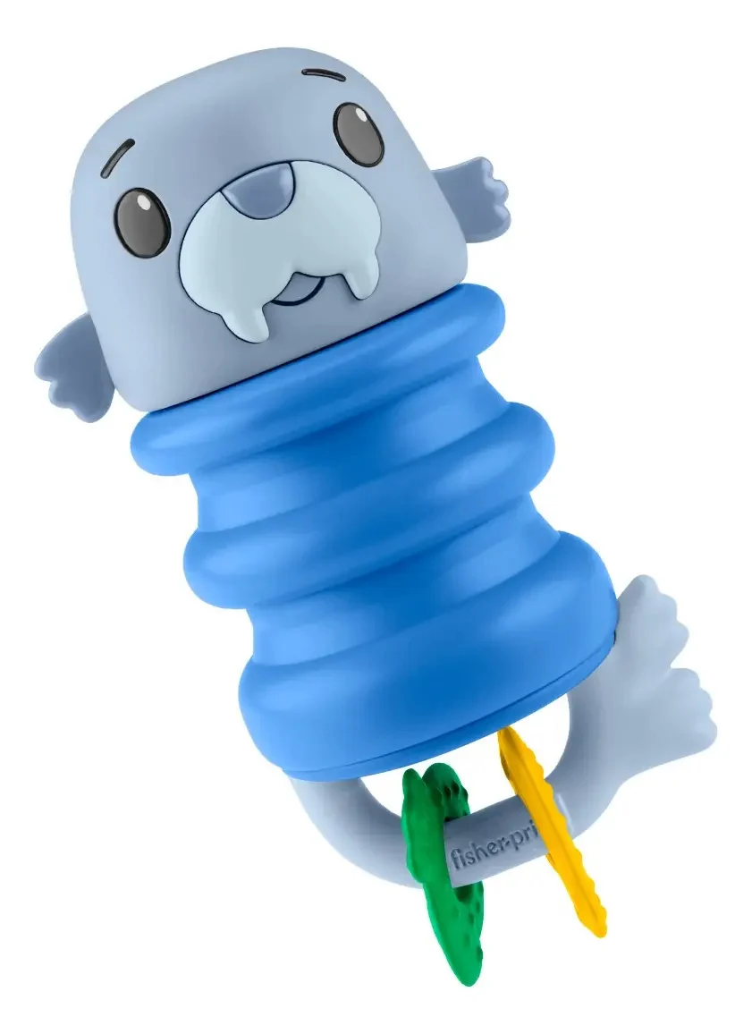 Fisher Price - Squishseas Com Silicone Sortido Mattel Jhb54 Multicolor Mordedor Fp Mar - imagem 4
