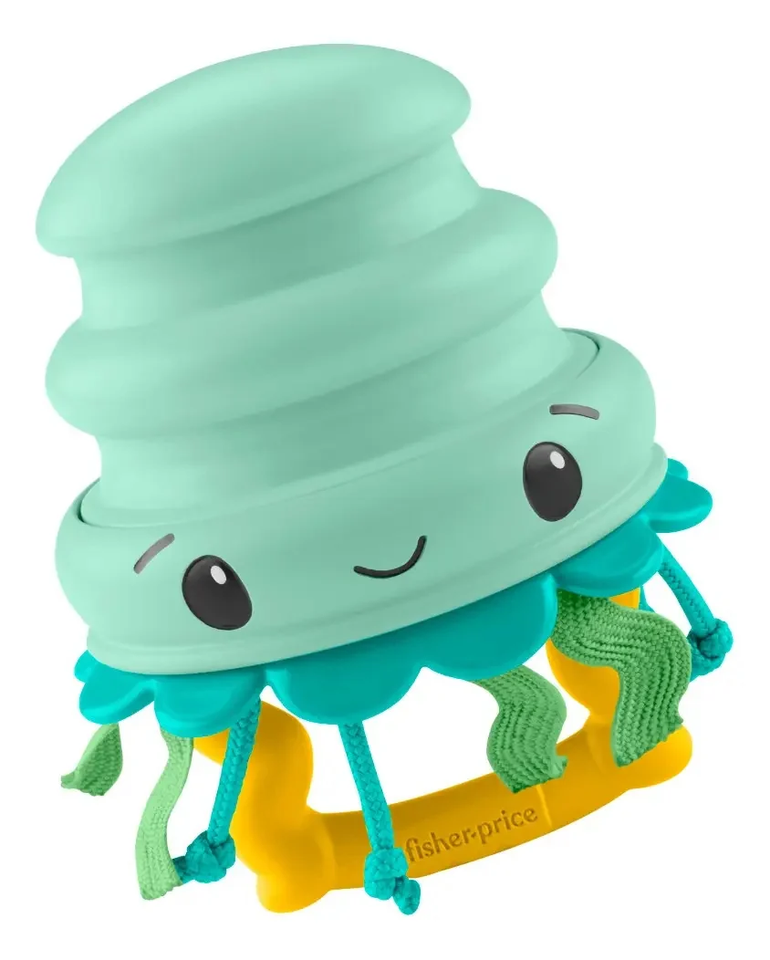 Fisher Price - Squishseas Com Silicone Sortido Mattel Jhb54 Multicolor Mordedor Fp Mar