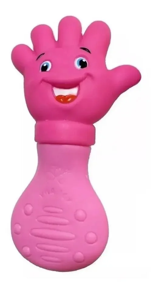 Kit Mordedor Macio Mãozinha E Pezinho Rosa Mão E Pé PÉ E MÃO - imagem 3