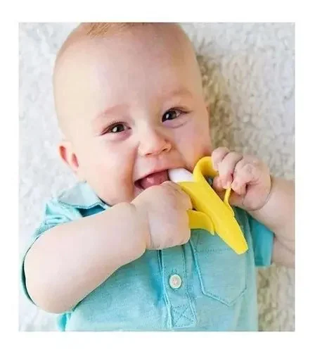 Massageador De Gengiva Buba Em Silicone para bebê BANANA - imagem 2