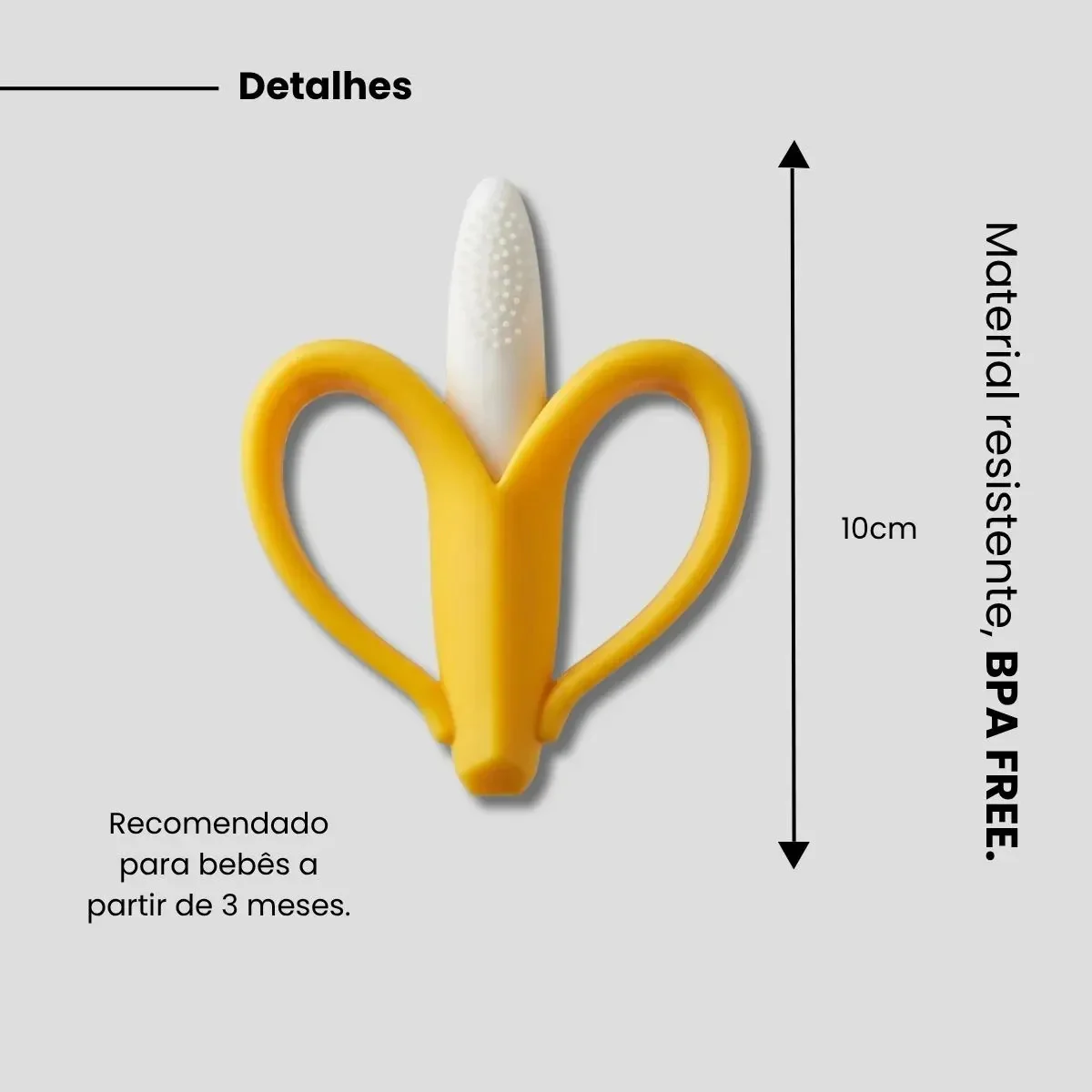 Massageador De Gengiva Buba Em Silicone para bebê BANANA - imagem 8