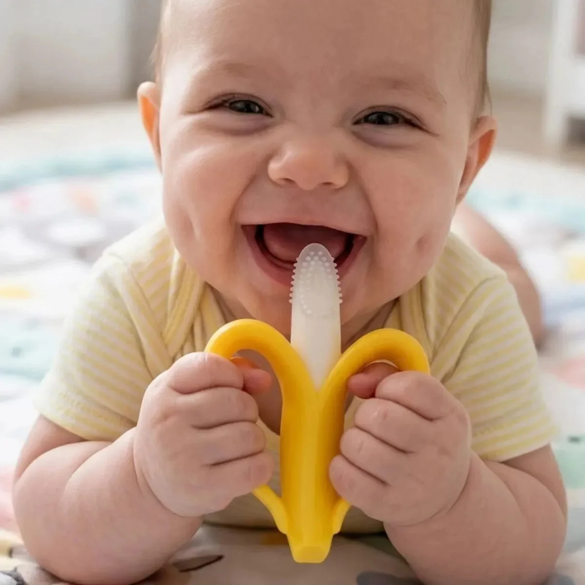 Massageador De Gengiva Buba Em Silicone para bebê BANANA - imagem 9