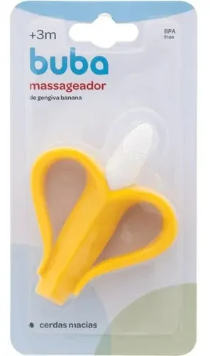 Massageador De Gengiva Buba Em Silicone para bebê BANANA