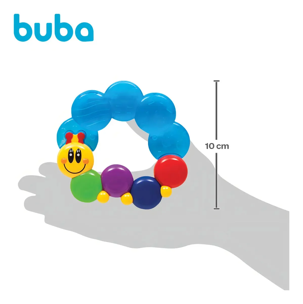 Mordedor Buba Para Bebe De Agua Gelado Massageador Gengiva Centopéia - imagem 5