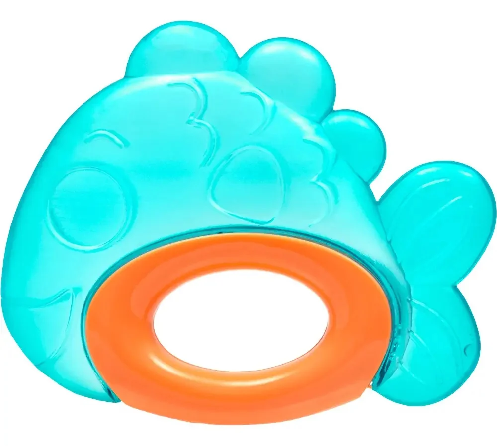 Mordedor Com Água Massageador Gengiva Peixe Azul - Buba
