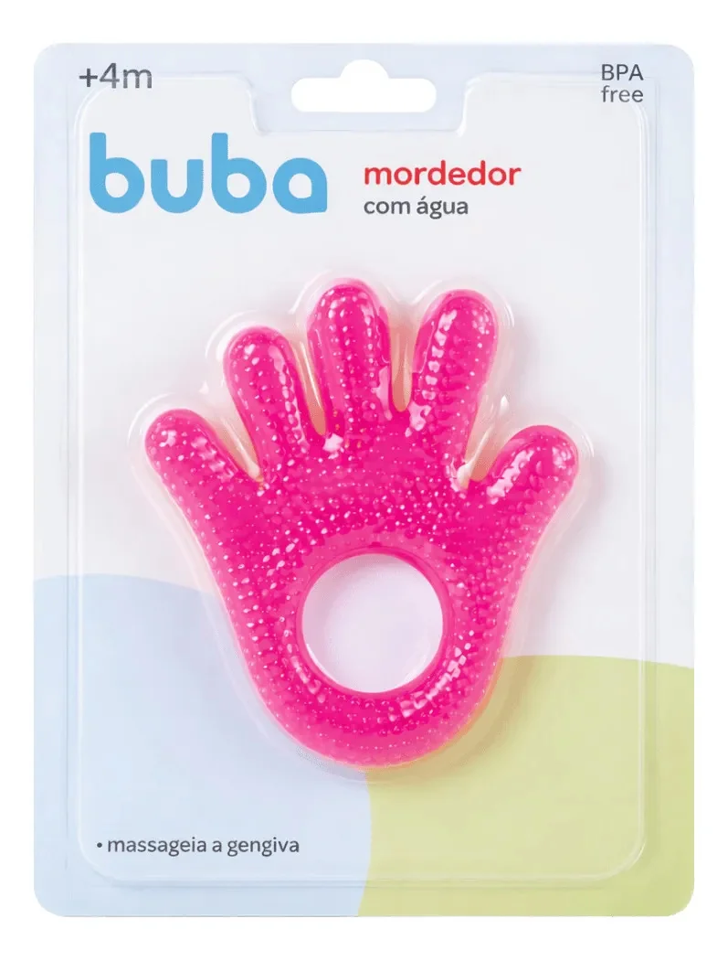 Mordedor De Água Mãozinha Rosa - Buba
