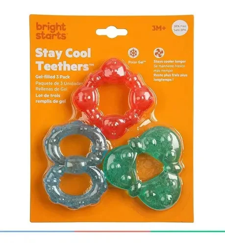 Mordedor Infantil Gel Kit 3 Unidades Bright Starts Colorido - imagem 7