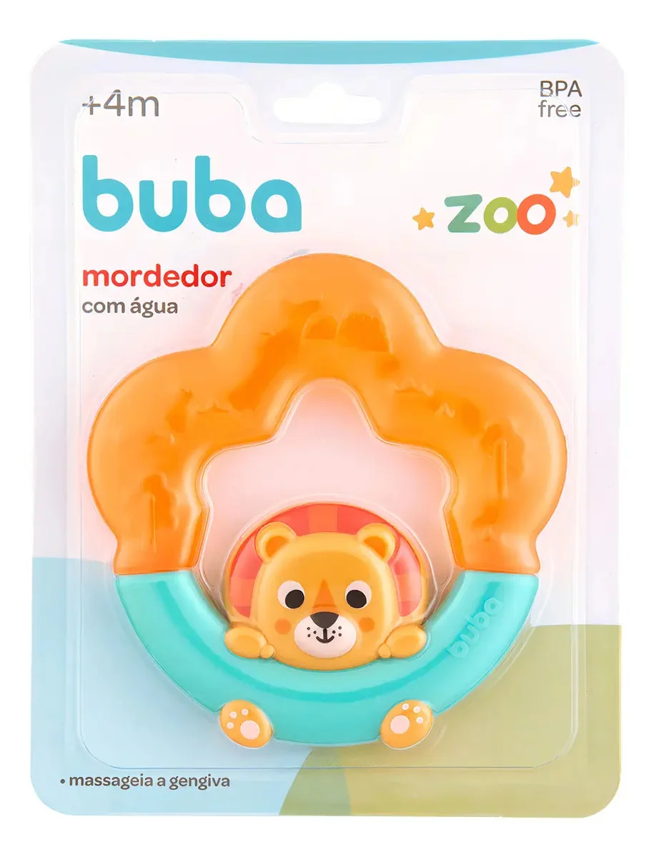 Mordedor Leãozinho Zoo Com Água Free Bpa 19621 - Buba - imagem 4