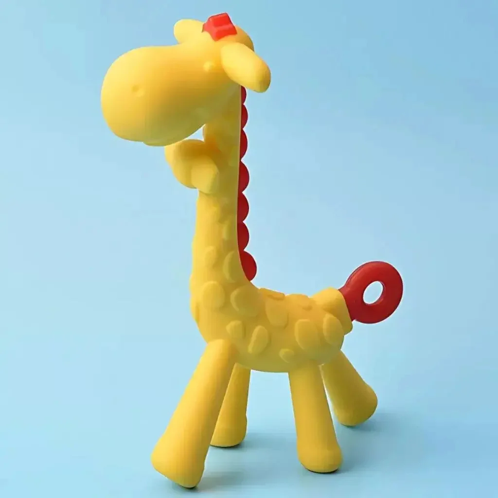 Mordedor Macio Silicone Girafa Toymix Sensorial Bebê 4 Meses - imagem 3