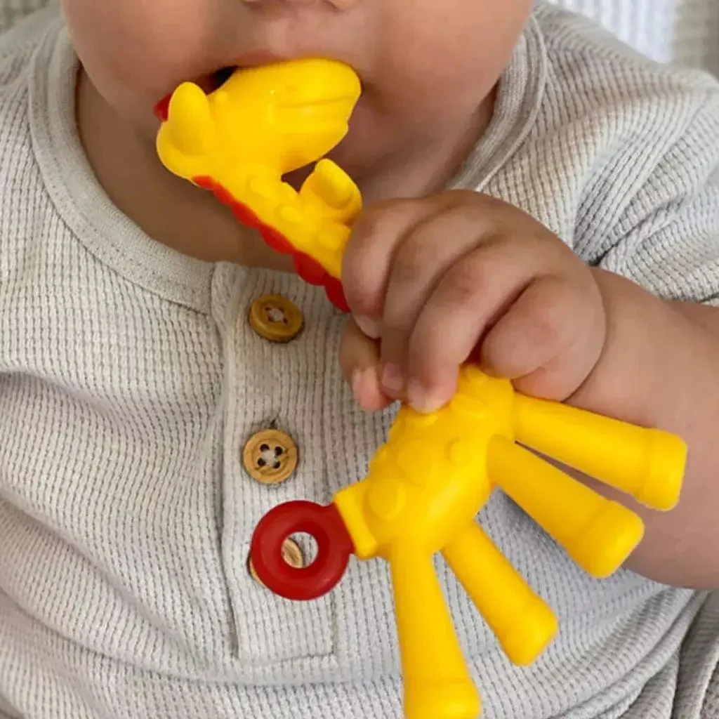 Mordedor Macio Silicone Girafa Toymix Sensorial Bebê 4 Meses - imagem 5