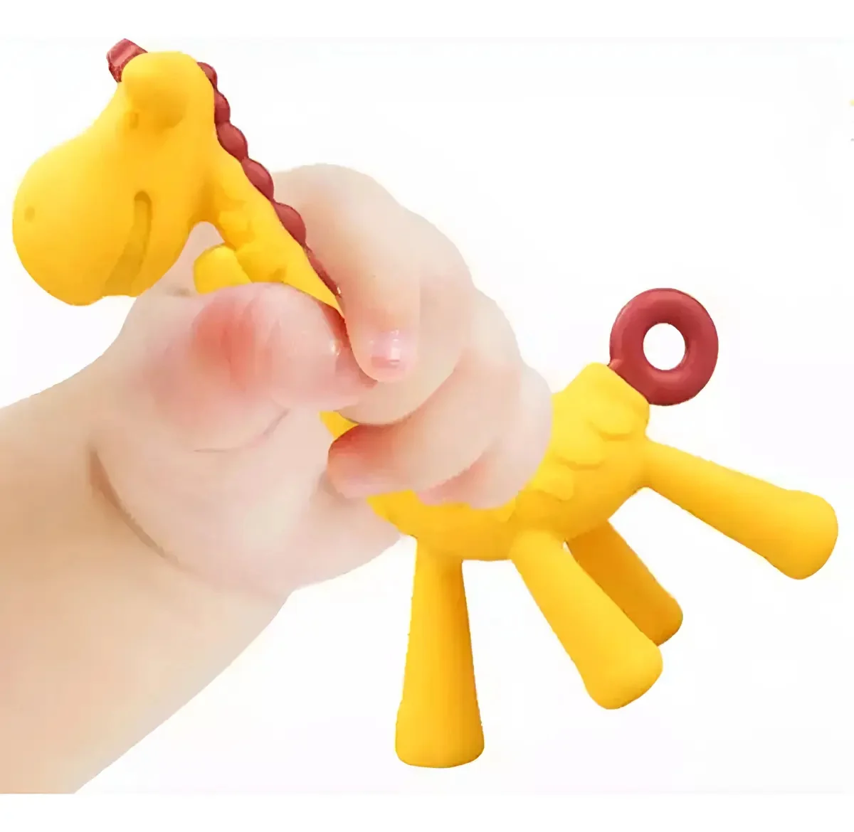 Mordedor Macio Silicone Girafa Toymix Sensorial Bebê 4 Meses