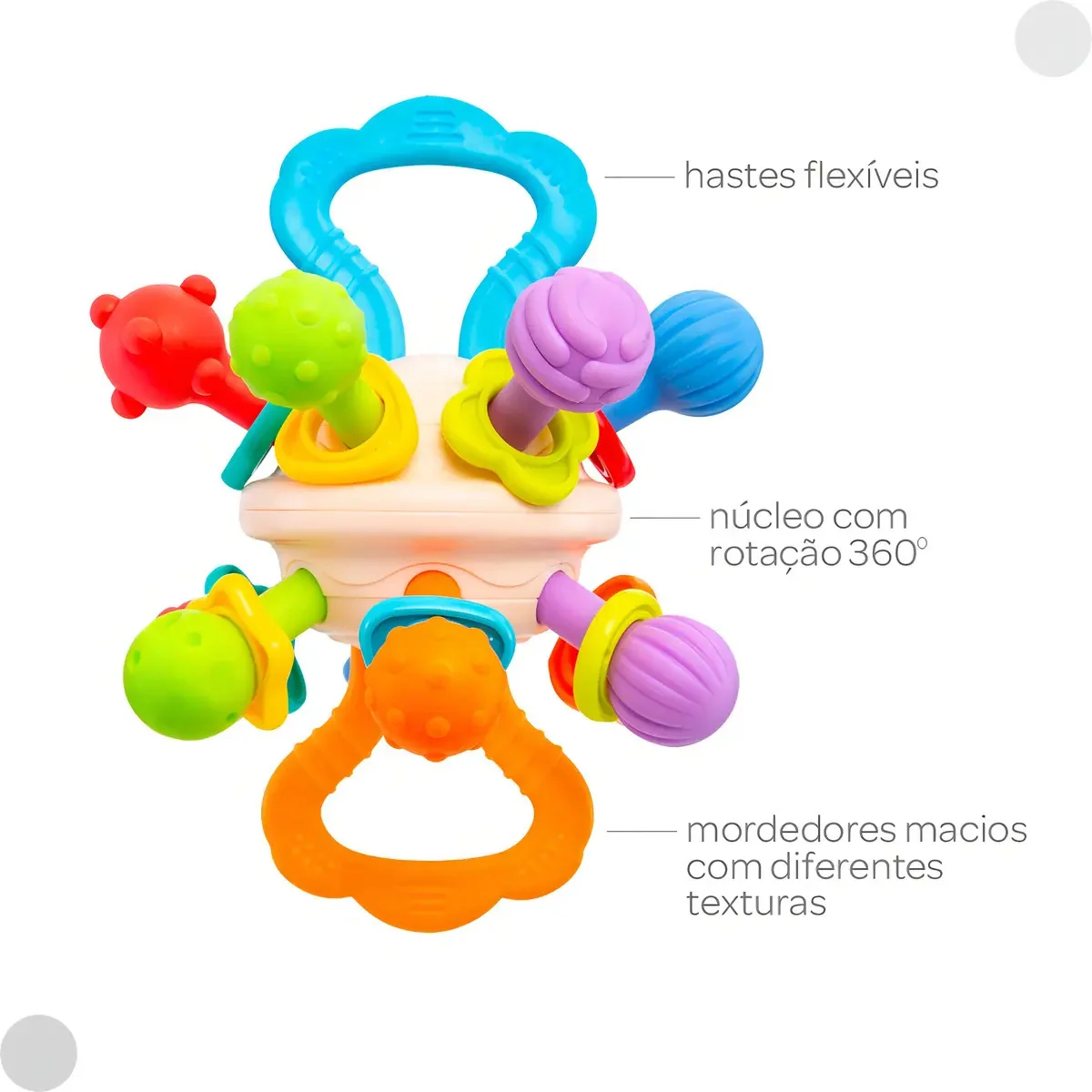 Mordedor para bebê Buba 18139 ball plástico x 1u - vivos - imagem 9