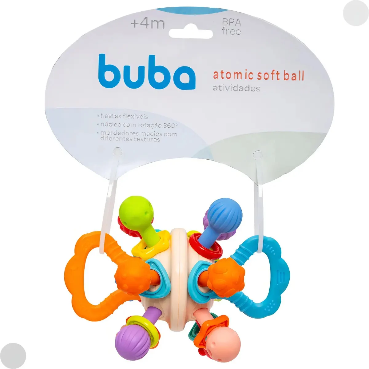 Mordedor para bebê Buba 18139 ball plástico x 1u - vivos