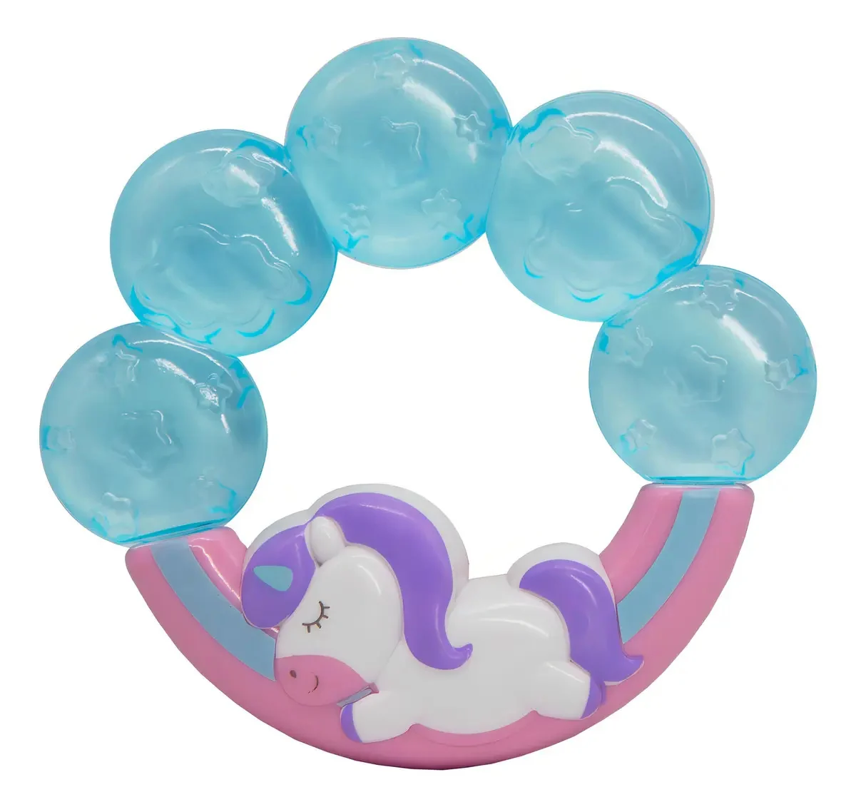Mordedor Para Bebe Com Agua Buba Cor Unicórnio
