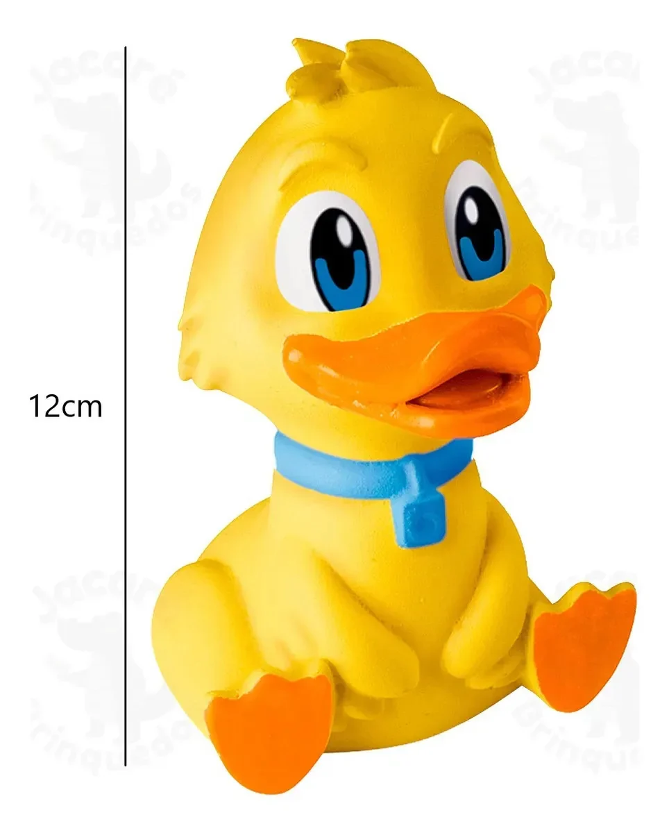 Mordedor Para Bebê Kit Completo 3 Unidades Macio Sensorial Infantil Vinil Atóxico Seguro sem apitos Bichinhos Patinho Porquinho Burrinho - imagem 4