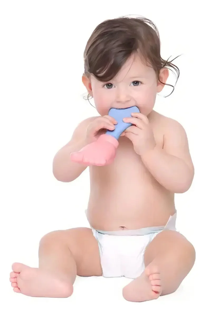Mordedor Pezinho Com Chocalho Bda +4 Meses 3044 Toyster - imagem 3