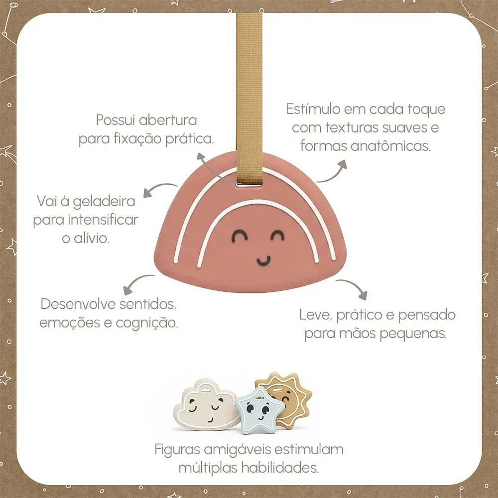 Mordedor Sensorial em Silicone Arco-íris Magical Skies - Tiny Love - imagem 4