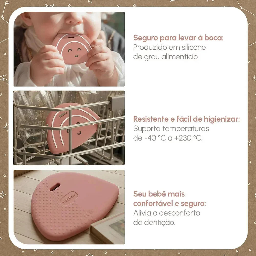 Mordedor Sensorial em Silicone Arco-íris Magical Skies - Tiny Love - imagem 5