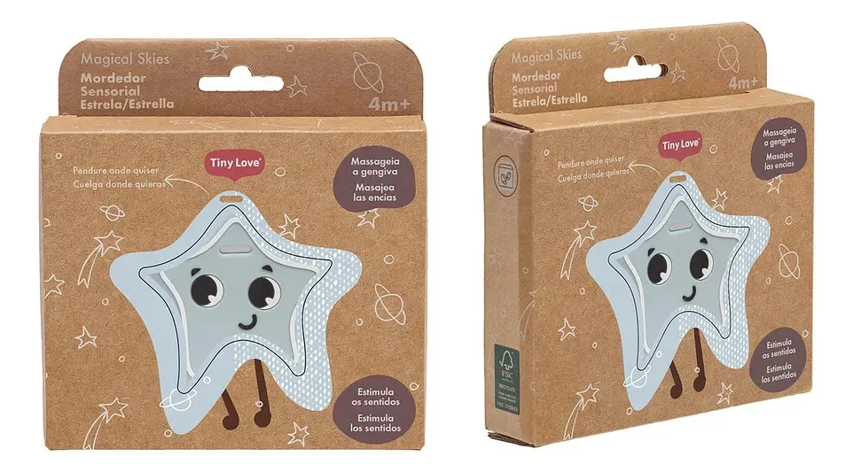 Mordedor Sensorial em Silicone Estrela Magical Skies - Tiny Love - imagem 9