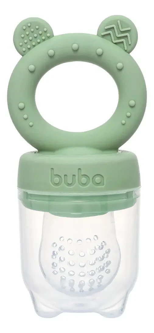 Porta Frutinhas Silicone Ursinho Verde Lanchinho 18854 Buba - imagem 3