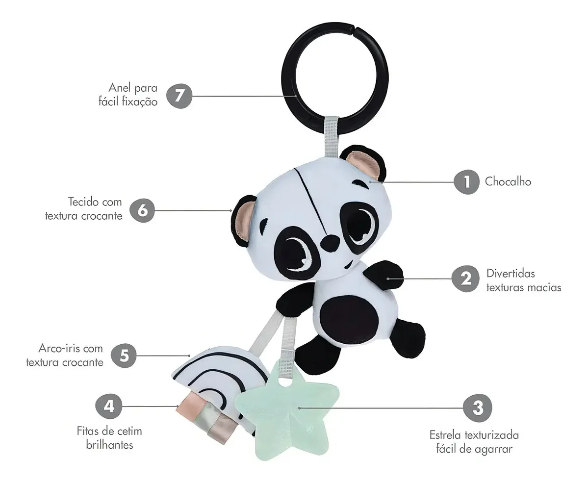 Tiny Love, Brinquedo Chocalho Panda - imagem 2