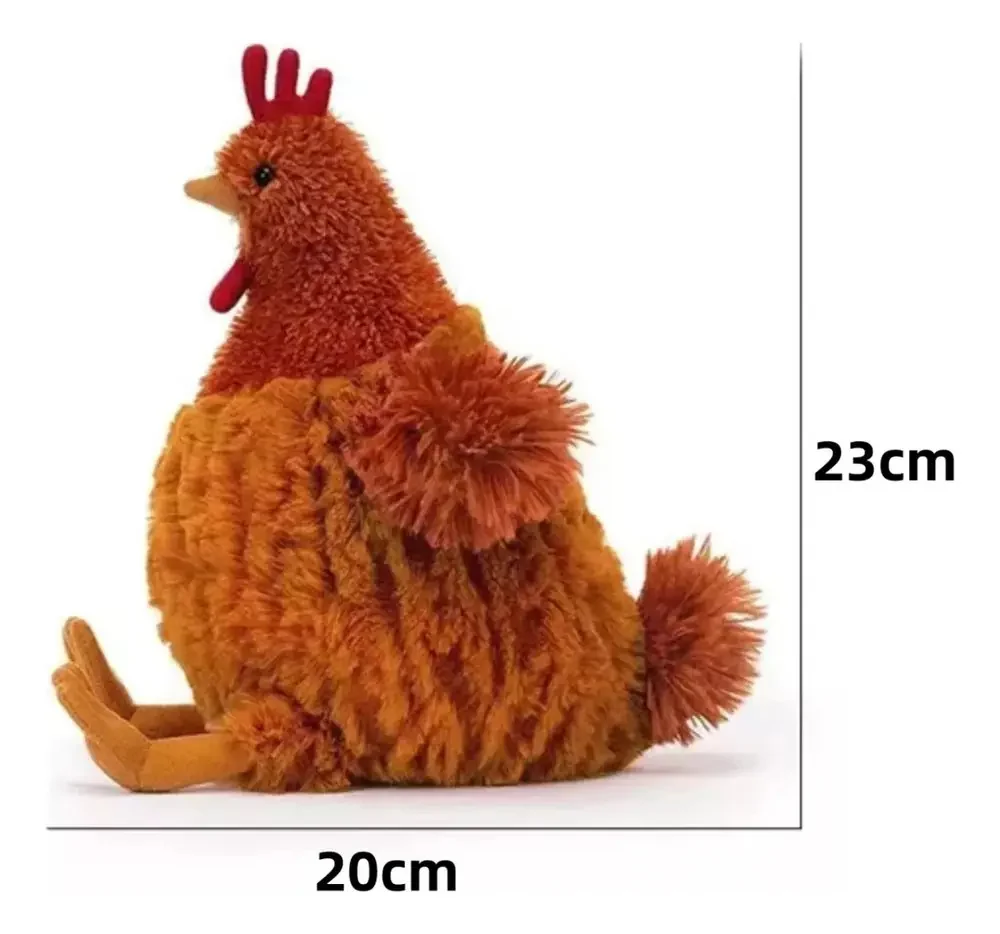 Wwww Brinquedo De Pelúcia De Galinha Macio E Fofinho Da C - imagem 2