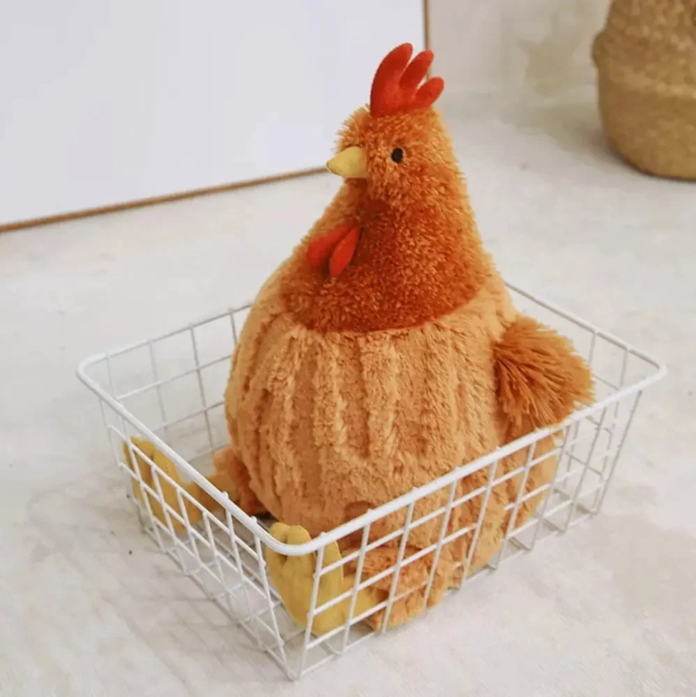 Wwww Brinquedo De Pelúcia De Galinha Macio E Fofinho Da C - imagem 3