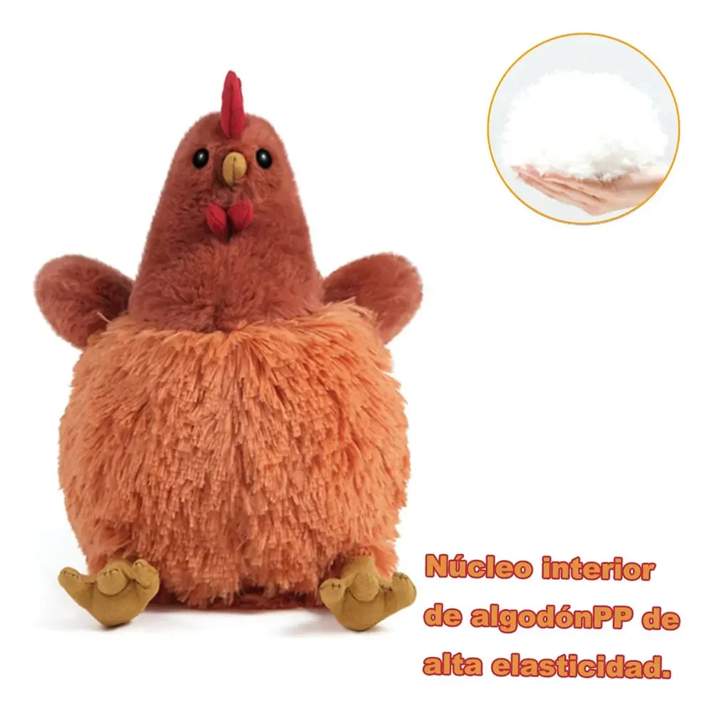 Wwww Brinquedo De Pelúcia De Galinha Macio E Fofinho Da C - imagem 9